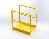 Tri-Arc UDES 40" Cantilever Platform 24 Wide Perforated, Platform Only 