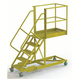 Tri-Arc UDES 5 Step Cantilever, Supt'd 24 Wide Perforated, 40" Platform 