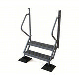  Tri-Arc Ladder: 20 in Top Step Height, 2 Steps, 50° Climbing Angle, 17 1/2 in Vertical Clearance 