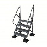  Tri-Arc Ladder: 40 in Top Step Height, 4 Steps, 50° Climbing Angle, 37 1/2 in Vertical Clearance 