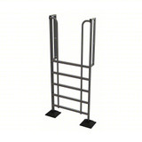  Tri-Arc Ladder: 60 in Top Step Height, 6 Steps, 90° Climbing Angle, 57 1/2 in Vertical Clearance 
