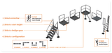  Tri-Arc Support Leg: 20 in Overall Height, 36 in Overall Wide, 500 lb Load Capacity, Aluminum 