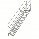  Tri-Arc Stair Unit: 95 In Top Step Height, 133 In Overall Height, 29 In Overall Wide, 10 Steps, Perforated 
