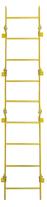 Tri-Arc Straight Height Ladder 9 Rungs With Walkthru 