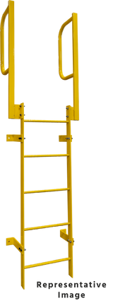 Tri-Arc Straight Height Ladder 13 Rungs With Walkthru 