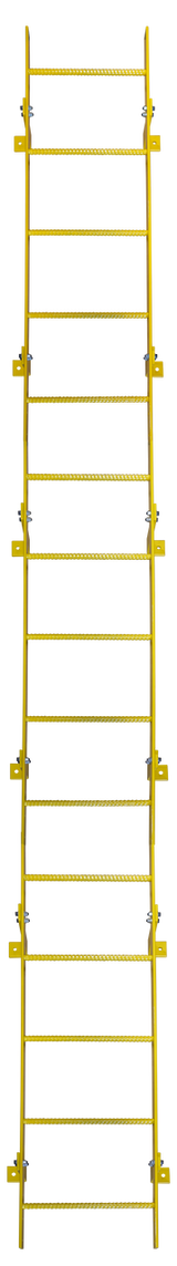 Tri-Arc Straight Height Ladder 15 Rungs With Walkthru 