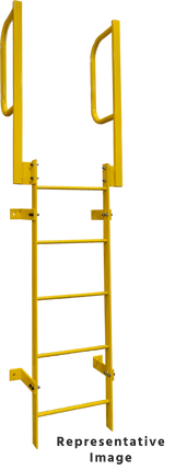 Tri-Arc Straight Height Ladder 20 Rungs With Walkthru 