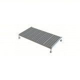  Tri-Arc Adjustable Height Work Platform: 1 Steps, 9" To 14", 24" Platform Width, 48" Platform Depth, Gray, Steel 