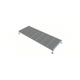  Tri-Arc Adjustable Height Work Platform: 1 Steps, 9" To 14", 24" Platform Width, 71" Platform Depth, Gray, Steel 