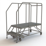 Tri-Arc WL 2 Step Steel Work Platform 24 X 48 Grip Rails 