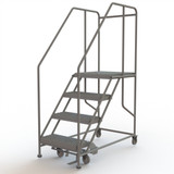  Tri-Arc Forward Descent Rolling Work Platform: 4 Steps, 40 In, 24 In Platform Wide, 24 In Platform Deep 