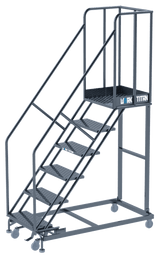Ballymore Safety Products Work Titan ladder 6 STEP,Heavy Duty 800 lb. Capacity ,32WD 21DTS,PTRD 