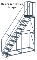 Ballymore Safety Products Work Titan ladder 8 STEP,Heavy Duty 800 lb. Capacity ,32WD 21DTS,PTRD 