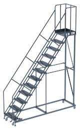 Ballymore Safety Products Work Titan ladder 12 STEP,Heavy Duty 800 lb. Capacity ,32WD 21DTS,PTRD 