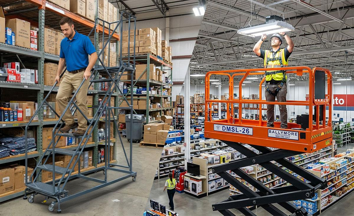 Rolling Ladder vs. Lift: Which Is Better for Your Facility? thumbnail image