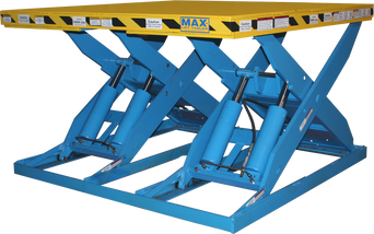 MAX DBL WIDE SCISSOR LIFT FOOT CONTROL 96x74 10K CAPACITY