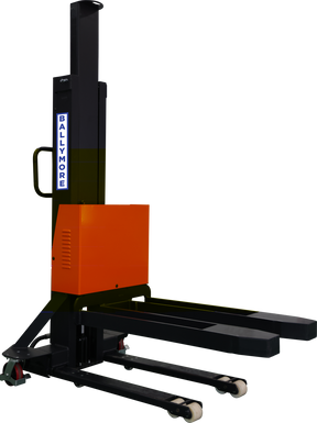 BALLYPALSLS-54 - Ballymore Semi-Powered Stacker: 1,100 lb Load Capacity, 43 in x 6.3 in, 3.15 in to 54 in, Fixed BALLYPALSLS-54 - Ballymore Semi-Powered Stacker: 1,100 lb Load Capacity, 43 in x 6.3 in, 3.15 in to 54 in, Fixed