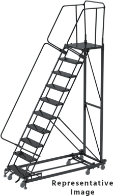 Monster Line All Directional, Weight Actuated, All Directional, 12 Step, 32 In Wide Base, 21 in Deep Top Step, Perforated Tread