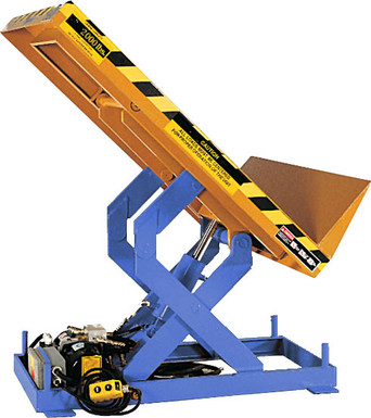 Compact Lift & Tilt Table, 2K Capacity, 45 Degree Tilt, 23 x 48, Hand Controls