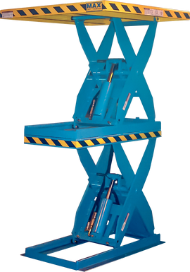 Max Dbl High Scissor Lift Foot Control 86.5 36X60 3K Capacity