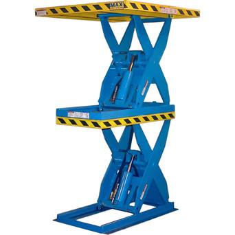 MAX DBL HIGH SCISSOR LIFT 3K CAPACITY 62.5" PLATFORM HEIGHT