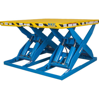 MAX DBL WIDE SCISSOR LIFT 10K CAPACITY 55" PLATFORM HEIGHT