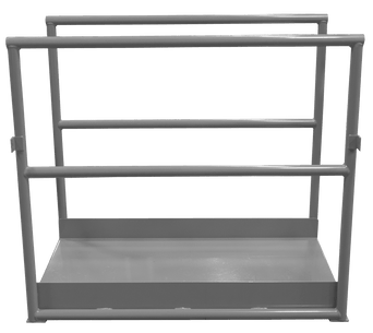 Expanded Metal Bridge Section Industrial Crossovers - 27" Overall Width, 40" Length