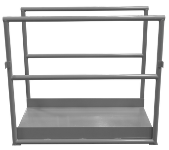 Expanded Metal Bridge Section Industrial Crossovers - 27" Overall Width, 40" Length