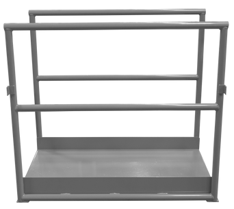 Serrated Grating Bridge Section Industrial Crossovers - 38" Overall Width, 40" Length