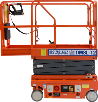 DMSL-12 - Ballymore Drivable Mini Scissor Lift 12' Platform 500 Lb. Capacity