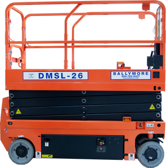 DMSL-26 - Ballymore Drivable Mini Scissor Lift 26' Platform, 500 Lb. Capacity