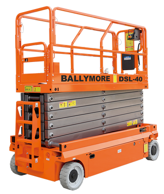 DSL-40 - Ballymore Drivable Scissor Lift 40' Platform, 550 Lb. Capacity