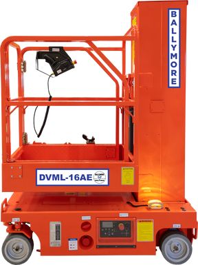 DVML-16AE - Ballymore Fully Electric Drivable Vertical Mast Lift, 15'5" Platform Height, 500 lb. Capacity