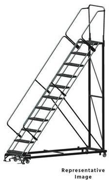 Heavy Duty 11 Step, 50 Degree Slope Ladder, X