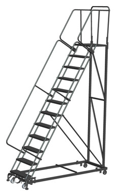 Heavy Duty 12 Step, 50 Degree Slope Ladder, R, 28 Deep Top Step