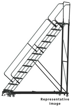 Heavy Duty 12 Step, 50 Degree Slope Ladder, P