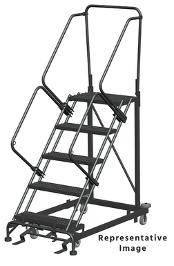 Heavy Duty 5 Step, 50 Degree Slope Ladder, X, Setup