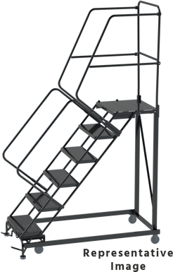 Heavy Duty 7 Step, 50 Degree Slope Ladder, 28 Deep Top Step, X