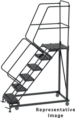 Heavy Duty 7 Step, 50 Degree Slope Ladder, 28 Deep Top Step, X