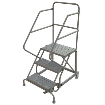 Kd 3 Step Easy Climb Ladder Perforated 24 Hr 37" With 20" Deep Top Step