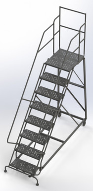KD 8 Step Easy Climb Ladder Grip Strut 24 Hr