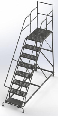 KD 8 Step Easy Climb Ladder Grip Strut 24 HR With Deep Top Step