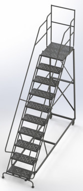 KD 10 Step Easy Climb Ladder Grip Strut 24 Hr