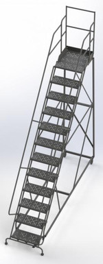 KD 12 Step Easy Climb Ladder Grip Strut 24 Hr