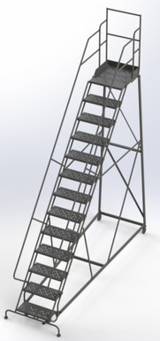 KD 13 Step Easy Climb Ladder Grip Strut 24 Hr
