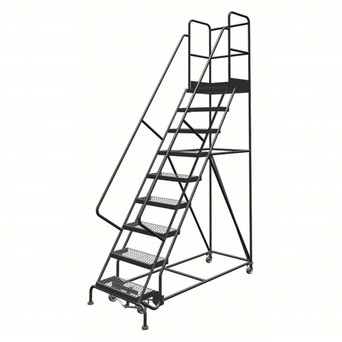 KD 9 Step Steel Ladder Grip 24 Wide HR With 20" With Deep Top Step Step