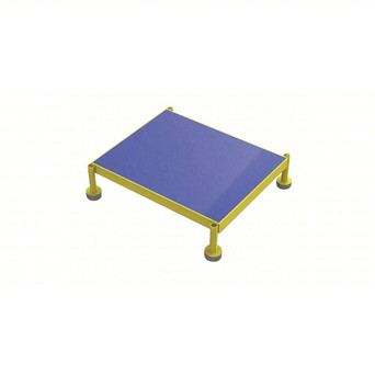 Tri-Arc Adjustable Height Work Platform: 1 Steps, 5 in to 8 in, 19 in Platform Wide, 24 in Platform Deep