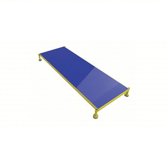 Tri-Arc Adjustable Height Work Platform: 1 Steps, 5 in to 8 in, 24 in Platform Wide, 72 in Platform Deep