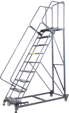 Monster Line, Weight Actuated, 9 Step, 32 In Wide Base, 21 in Deep Top Step, Perforated Tread, Setup