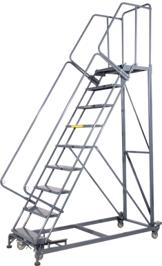 Monster Line, Weight Actuated, 9 Step, 32 In Wide Base, 21 in Deep Top Step, Expanded Metal Tread, Setup